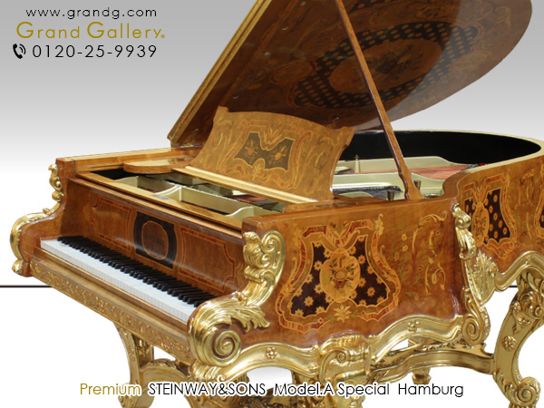 中古ピアノ スタインウェイ＆サンズ(STEINWAY&SONS Model.A Special) 世界に1台だけの豪華絢爛なアートケースピアノ