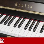中古ピアノ アポロ(APOLLO MU700) 東洋ピアノ製造「APOLLO」の木目調・猫脚ピアノ