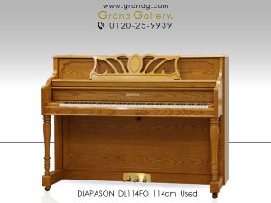 中古ピアノ ディアパソン(DIAPASON DL114FO) インテリア性も合わせ持ったファニチャーピアノ