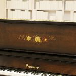 中古ピアノ プルツナー(PRUTHNER MPY500S) 美しい象嵌装飾♪貴重な国産ハンドメイドピアノ