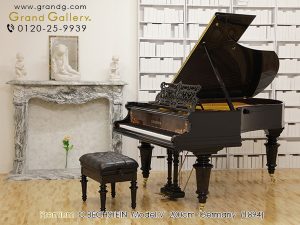 中古ピアノ ベヒシュタイン(C.BECHSTEIN IV) 象嵌装飾　ピアノの域を超えた芸術品