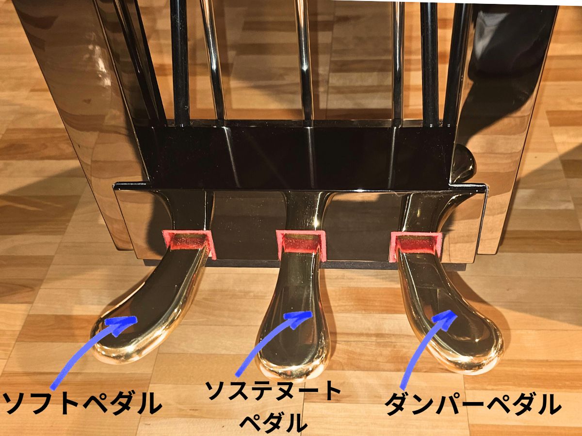 ピアノコンシェルジュ 解説！3本ペダルの役割【グランドピアノ 